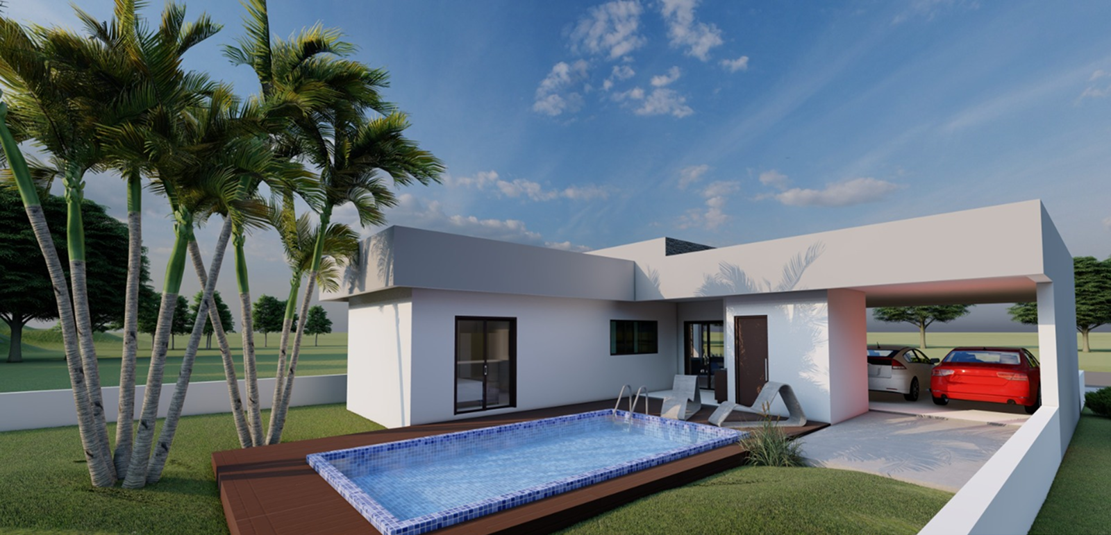 Residência com piscina